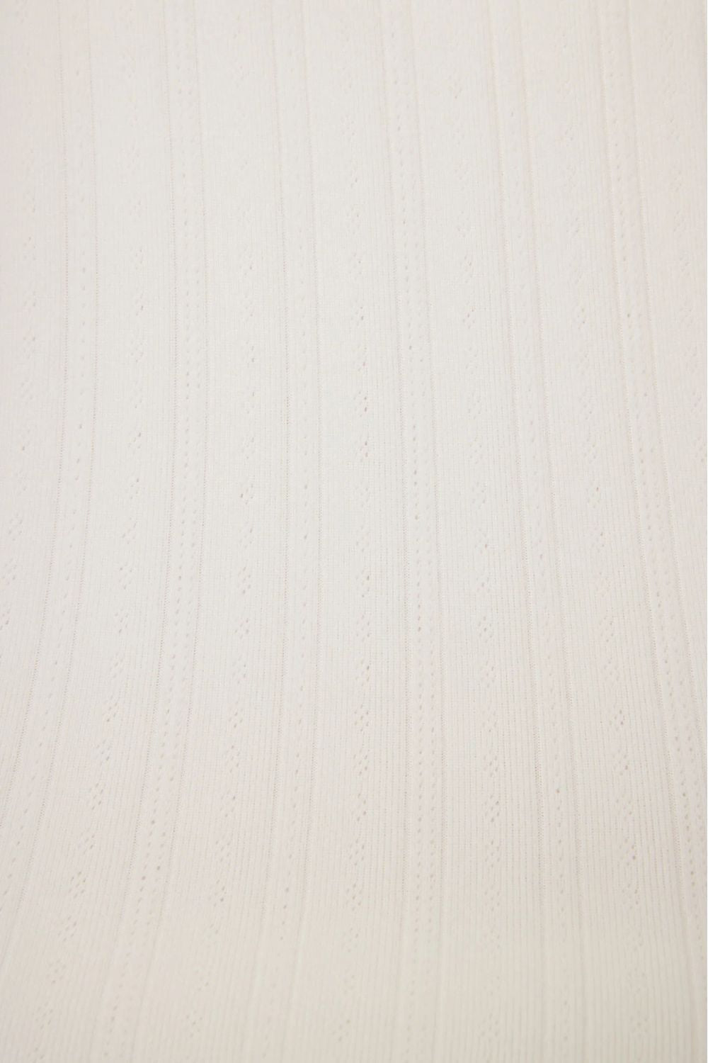 Pointelle Tank Top and Shorts in Ivory