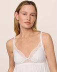 Beatrix Cami and Short Set in White