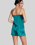 Sublime en Dentelle Cami & Short Set in Vert Princesse