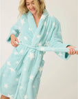 Let's Get Cozy Robe in Light Mint