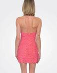 Dory Short Dress in Coral