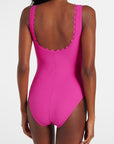 Ines V-Neck One-Piece in Zinnia
