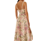 Iraso Long Dress in Cream Botanic