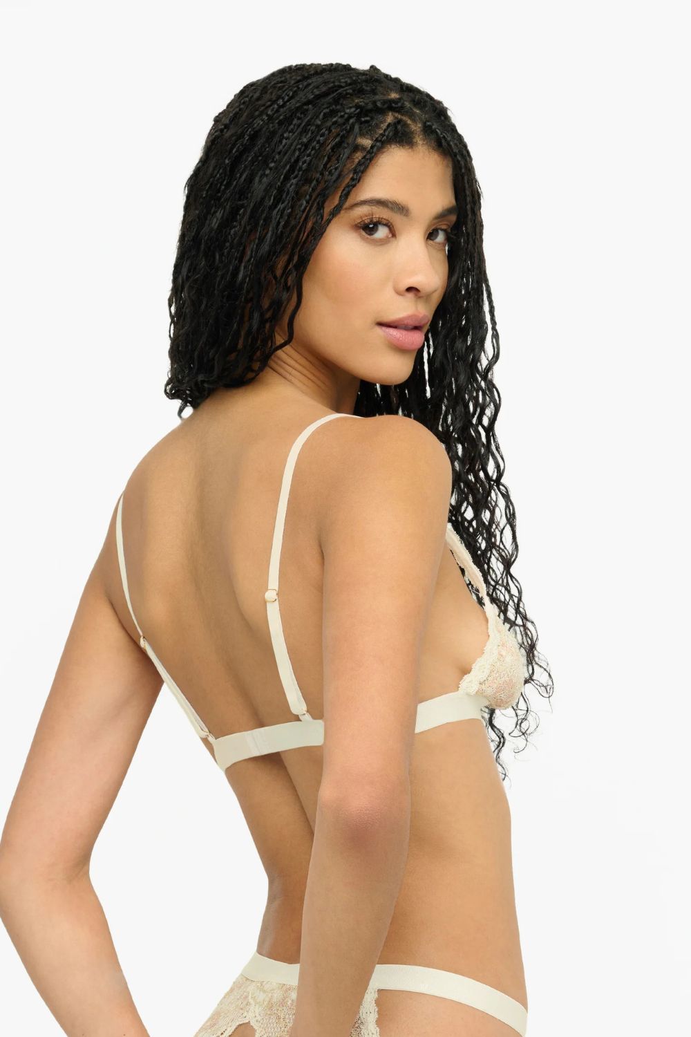 Never Say Never Peek-A-Boo Bra in Moon Ivory