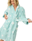 Let's Get Cozy Robe in Light Mint