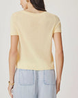 Emerson Short Sleeve Sweater in Honeysuckle