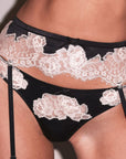 Juliet Lace Thong in Black