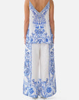 V-Neck Cami in Ceramic Panoramic