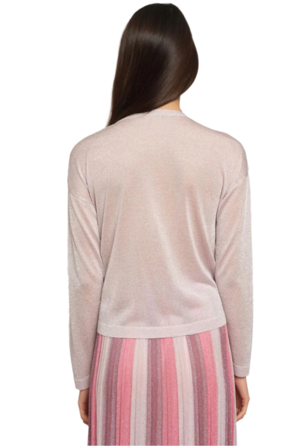 Gala Short Cardigan in Powdery Pink