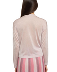 Gala Short Cardigan in Powdery Pink
