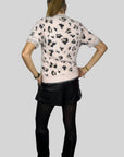 Knit Sweater with Diamond Applique in Unica