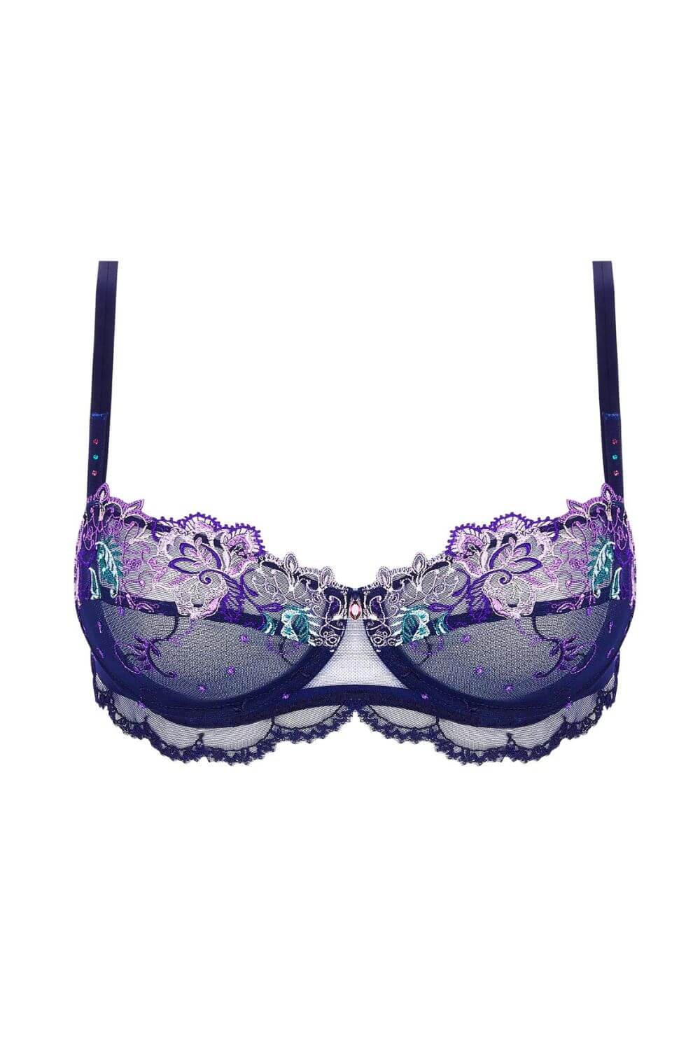 Deesse Desir Demi Cup Bra in Mauve Desir