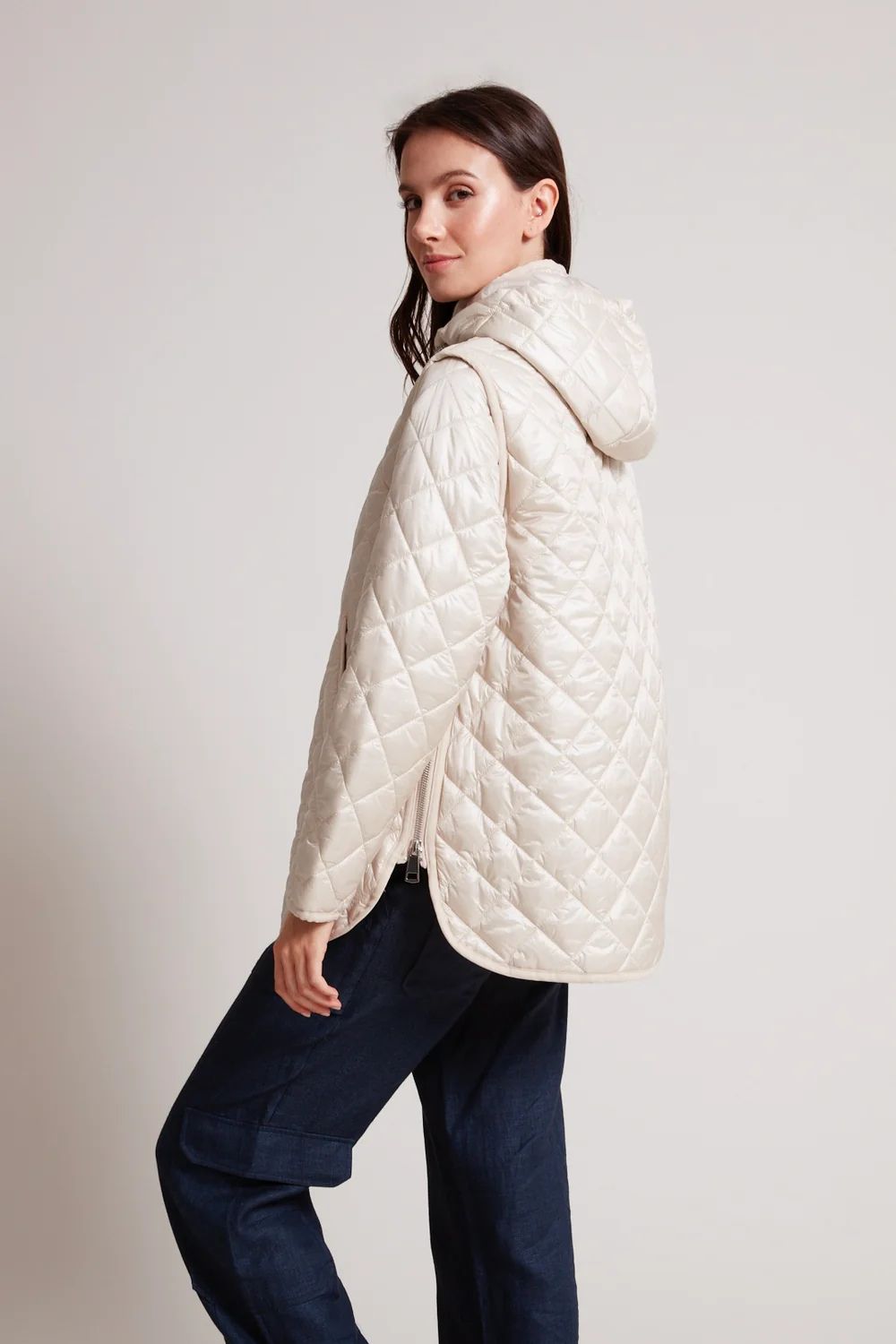 Tilly Quilted Jacket in Champagne
