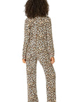 Leopard Flannel Long PJ Set