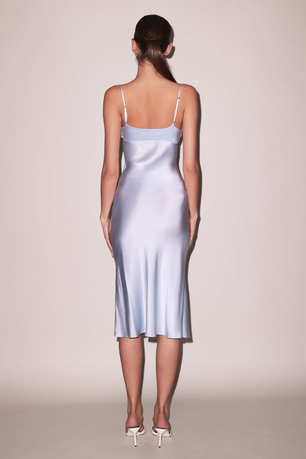 Ruched Bust Dress in Cloud