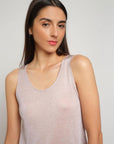 Gala Tank Top in Powdery Pink
