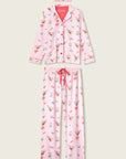Holiday Cocktails Flannel Long PJ Set