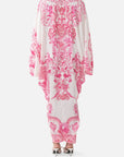 T Shape Long Kaftan in Livin La Vida Rosa