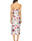 Cowl Neck Midi Slip Dress in Dreamy Floral