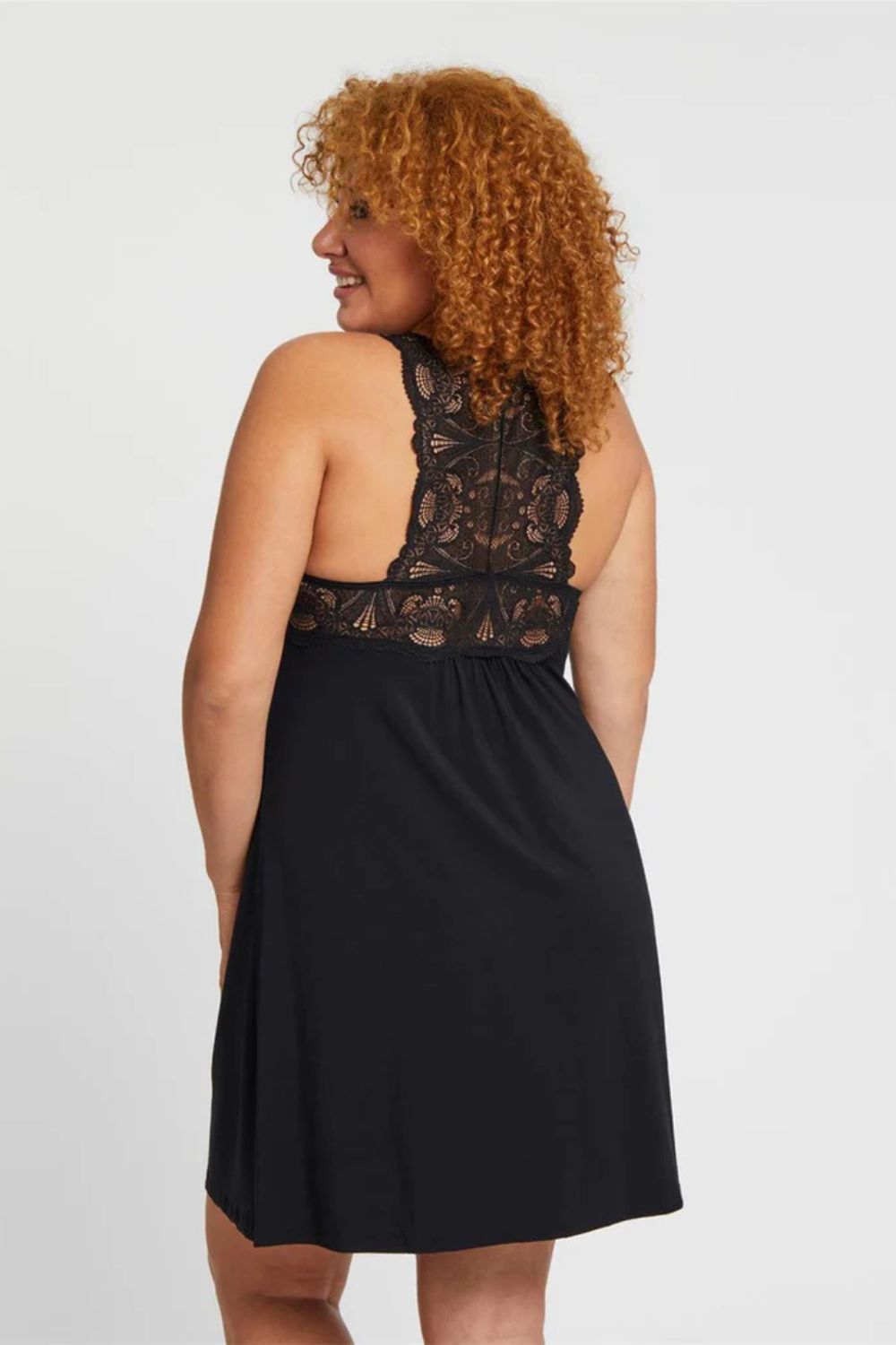 Belle Full Bust Epoque Iconic Chemise in Black