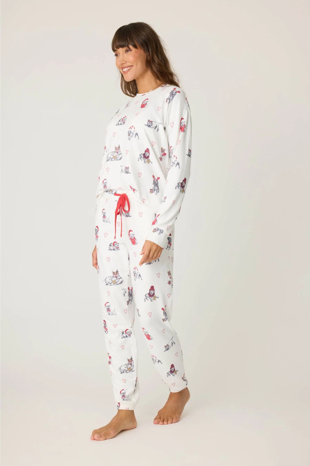 Candy Cane Lane Long Pajama Set