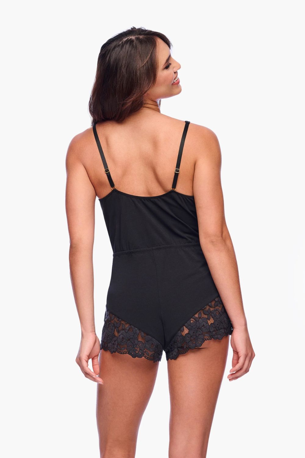Romanza Sleep Romper in Black