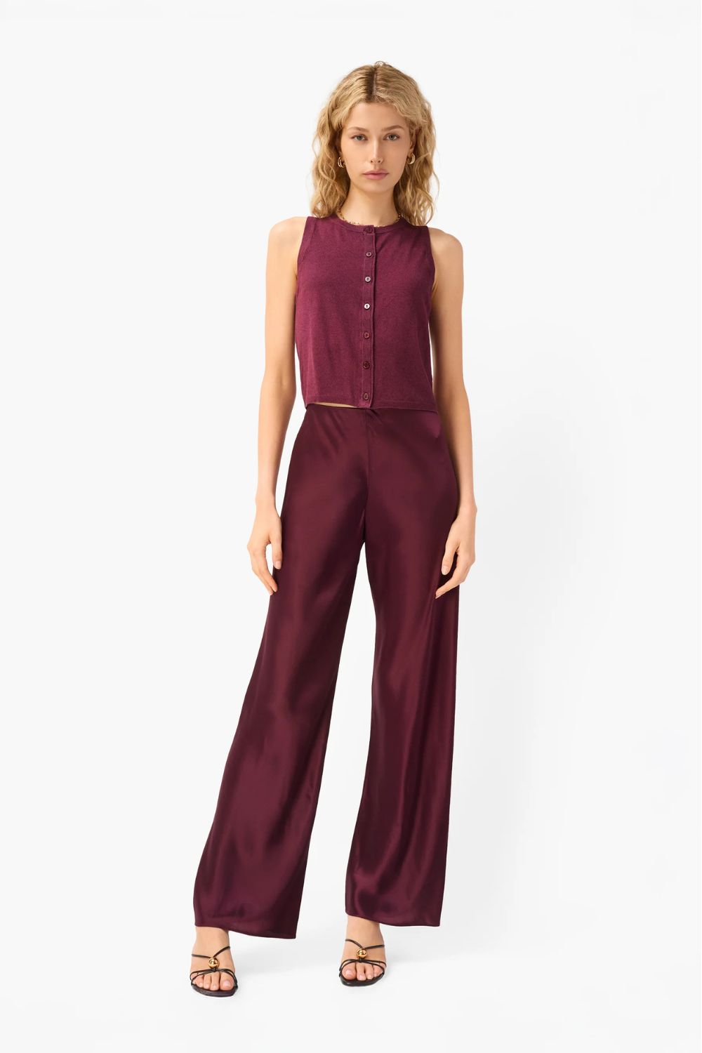Bristol Mid Rise Pant in Blackberry