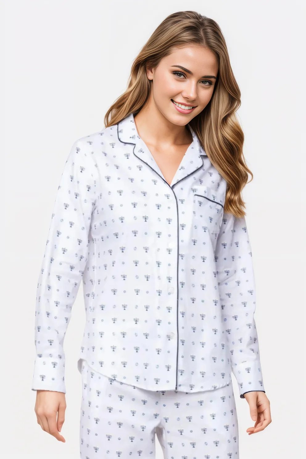 Happy Hanukkah Twill Pajama Set