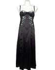 La Divinia Slip Dress in Black