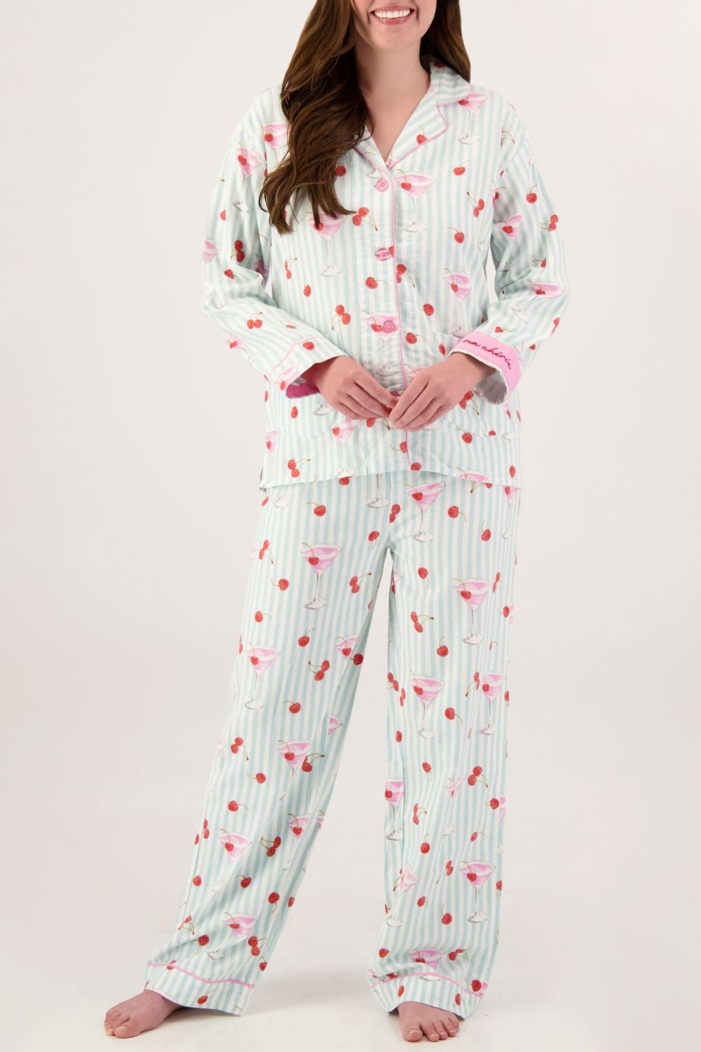 Ma Cherie Flannel Long PJ Set
