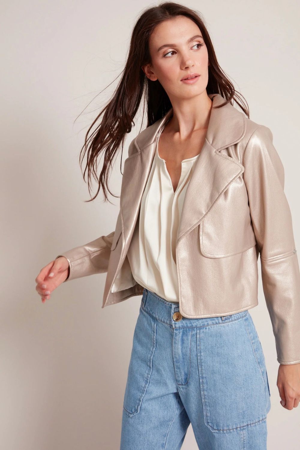 Ninon Short Leather Jacket