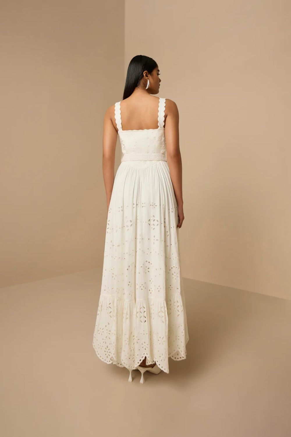 Adya Long Dress in Off-White
