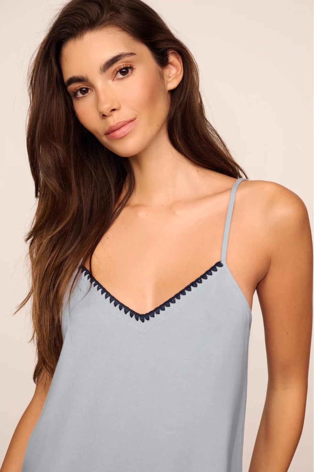 Frida Cami and Pant Set in Gray Dawn/Navy