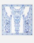 Large Silk Square Scarf in Ceramic Panoramic