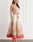 Phoebe Midi Dress in Bouquet