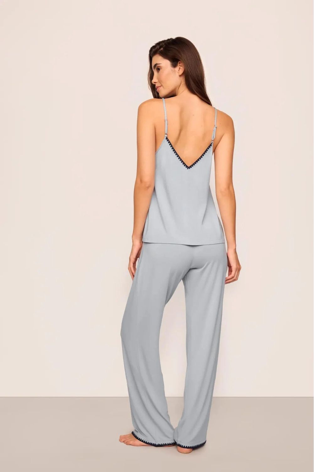 Frida Cami and Pant Set in Gray Dawn/Navy