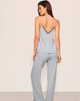 Frida Cami and Pant Set in Gray Dawn/Navy