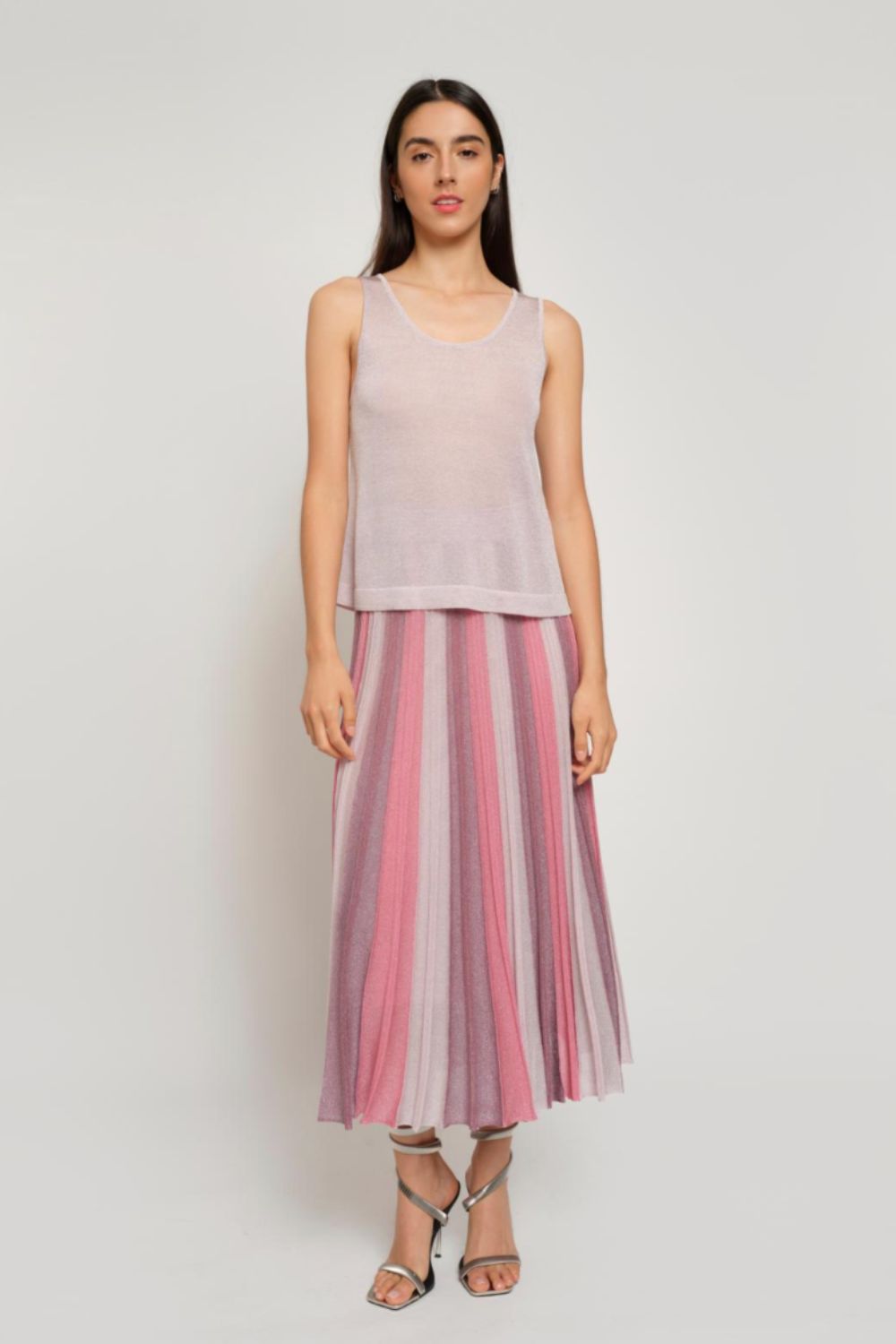 Gala Tank Top in Powdery Pink