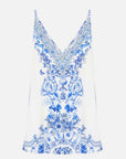 V-Neck Cami in Ceramic Panoramic