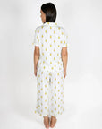 Pineapple Print Cropped Pajama Set