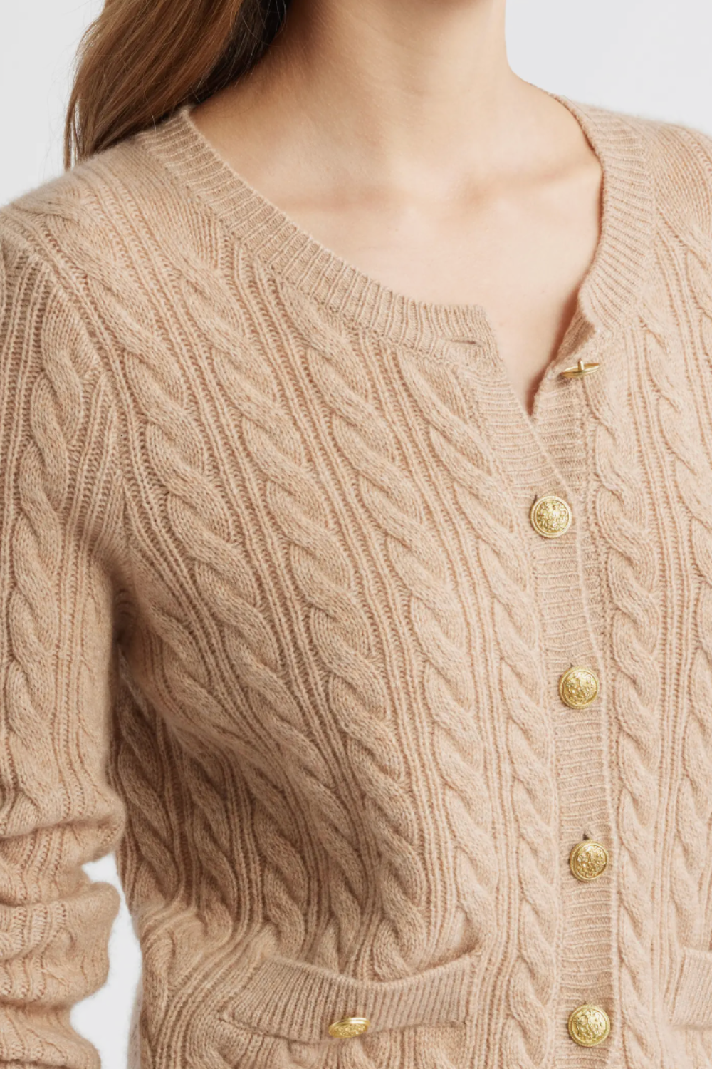 Eugenie Cardigan in Camel