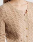Eugenie Cardigan in Camel