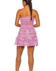 Opal Mini Dress in Rose