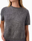 Eugeney Cashmere Top in Coal