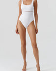 Carmel One-Piece Swimsuit in White