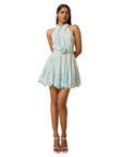 Adya Short Dress in Light Blue