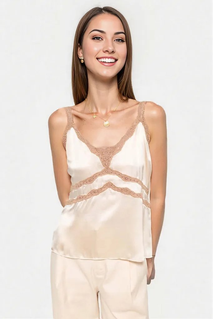 Delphine Camisole in Bone