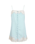 Juliet Lace Button Slip in Frosted Mint