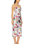 Cowl Neck Midi Slip Dress in Dreamy Floral