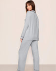 Gisele Long PJ Set in Gray Dawn/Navy